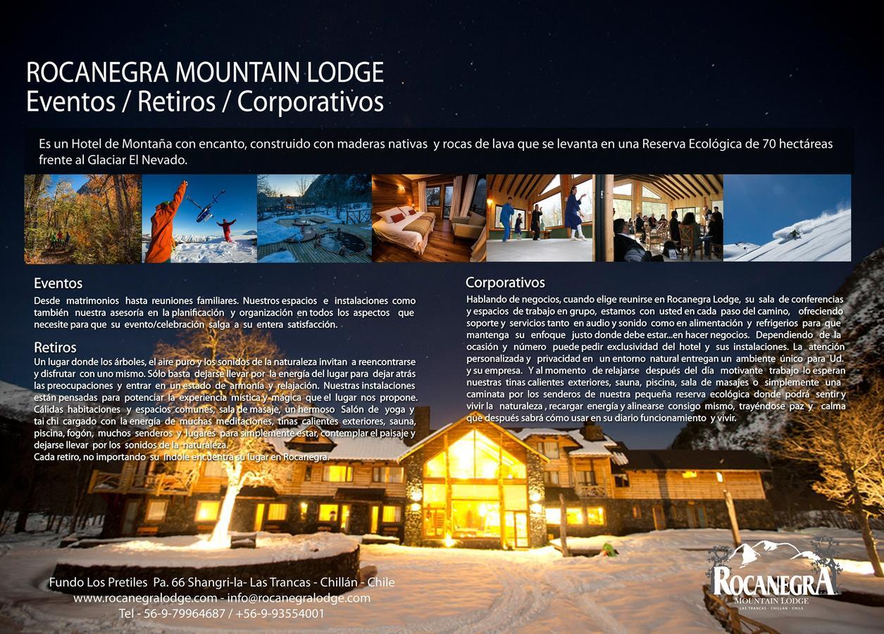 Rocanegra Mountain Lodge Las Trancas Eksteriør billede